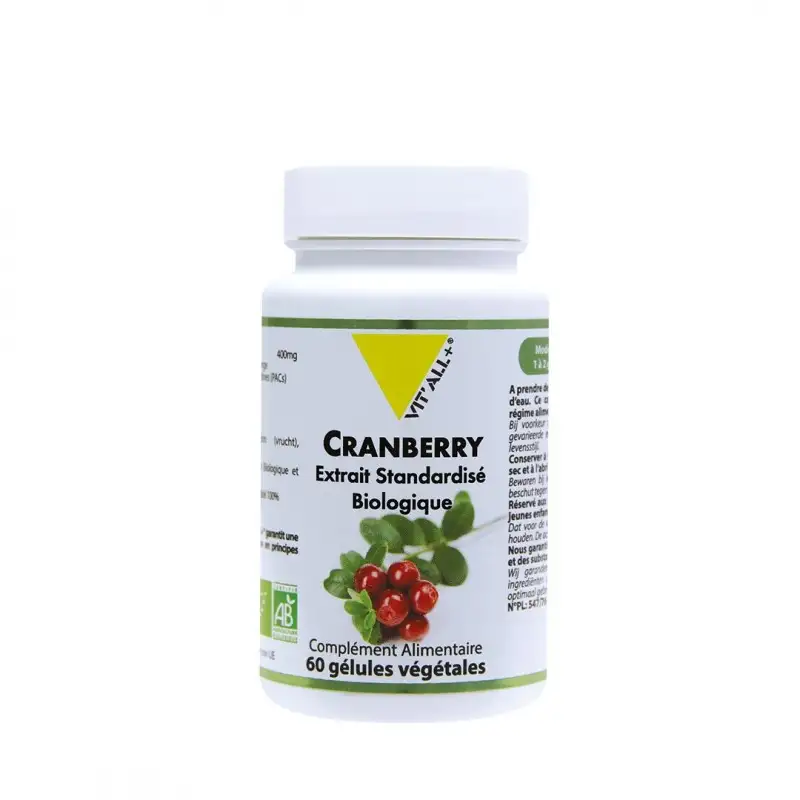 VIT'ALL+ Cranberry Bio | 30 comprimés