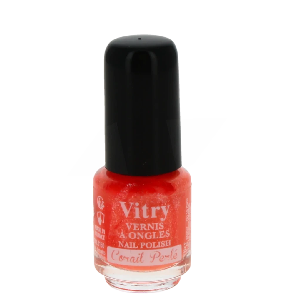 Vitry Vernis à Ongles Corail Perle Mini Flacon De 4 Ml